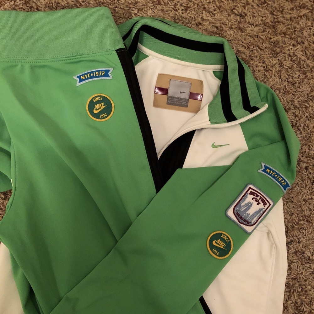Nike tracksuit.